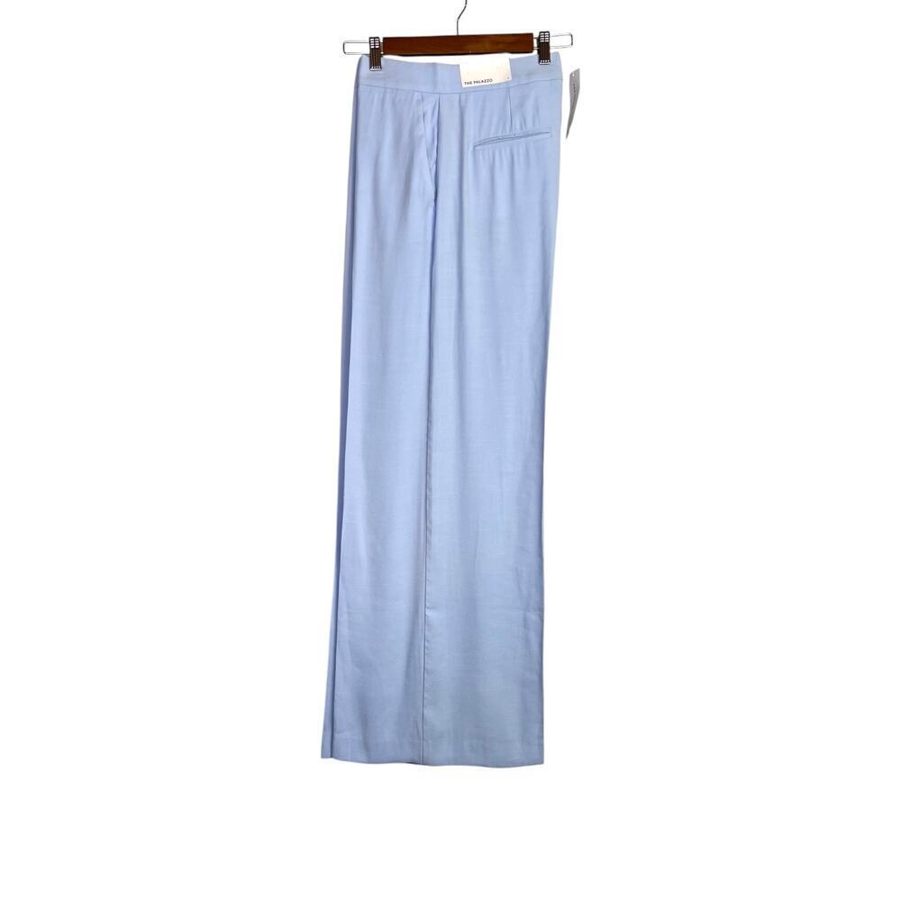 Ann Taylor The Palazzo Pant Wide Leg Full Length High Rise in Light Blue W's 4